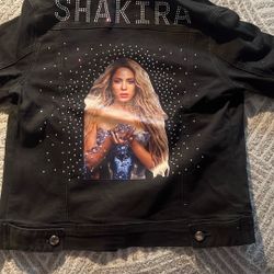 Shakira Black Denim  Jacket 