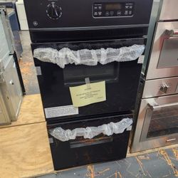 Ge 24 Inch Electric Double Wall Oven Black 