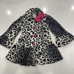 Girls Fleece Swing Coat Size 5