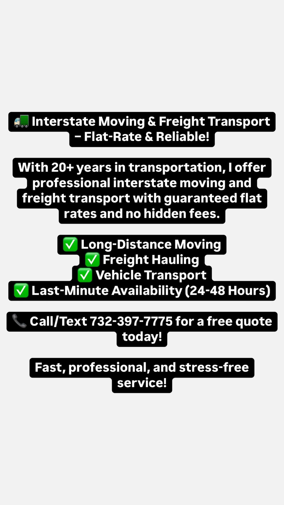 Long Distance Move