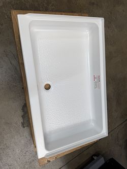 Specialty Recreation SP2438WC RV Shower Pan 24" x 38" Center Drain White - ABS