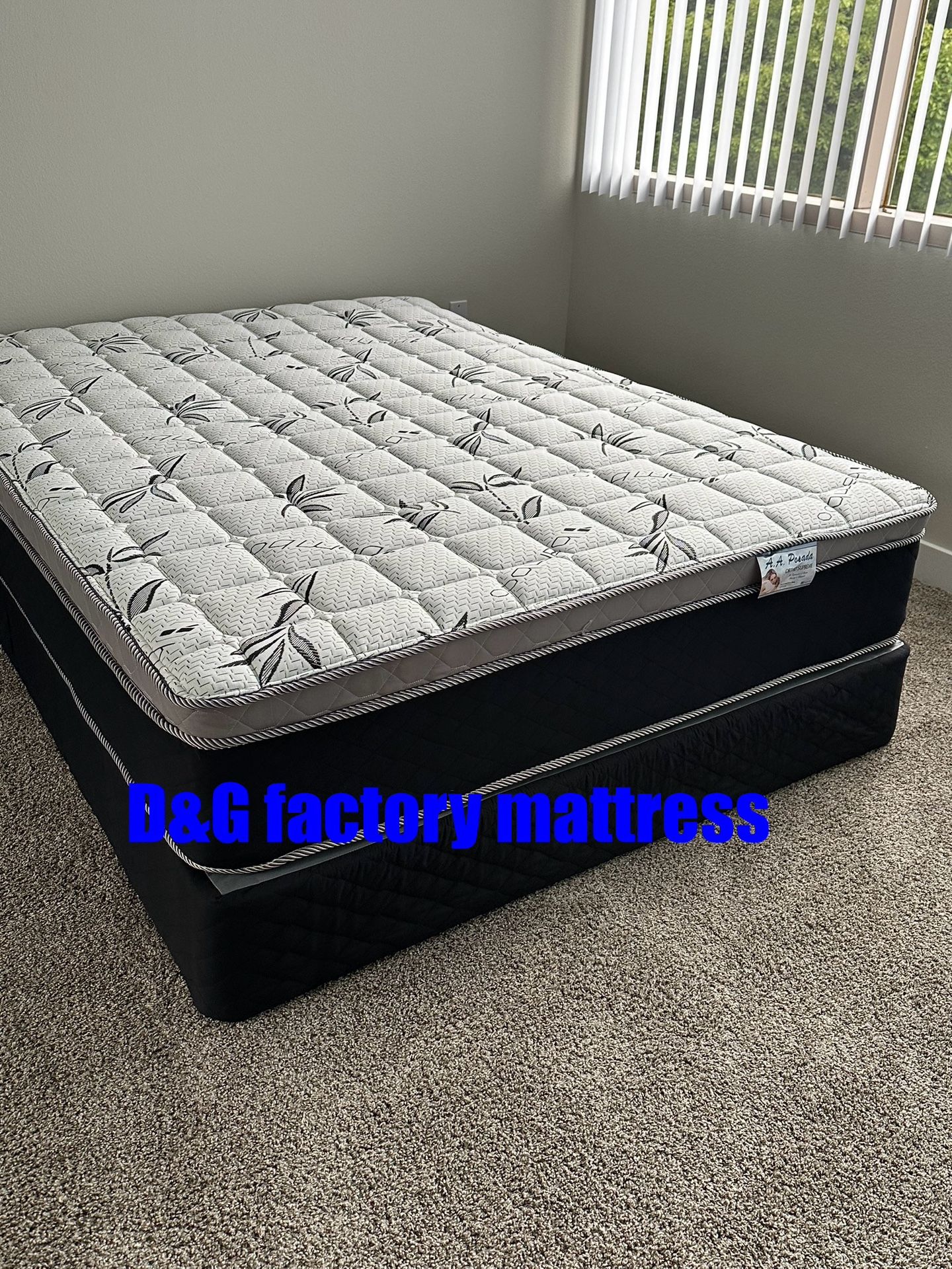 Queen Size Mattress Pillow Top 12” Thick