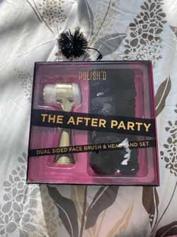 POLISH'D Face Brush & Headband Set New 