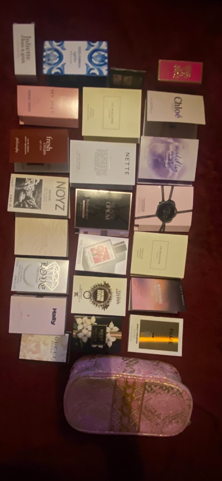 Beauty Samples And Perfume Samples Plus Makeup Bag 15$