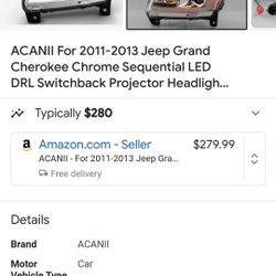 2011-2013 Grand Jeep Cherokee Headlights