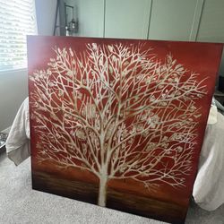 Large Tree Painting / Wall Art 