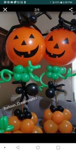 Halloween balloon decorations