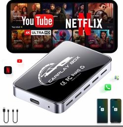 Wireless Android 13 Carplay Box – 4K HDMI Adapter for 10,000+ Vehicles