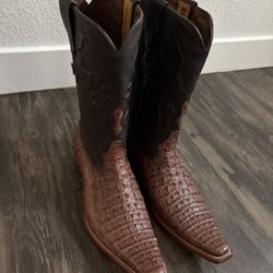 Red Diamond Crocodile Boots