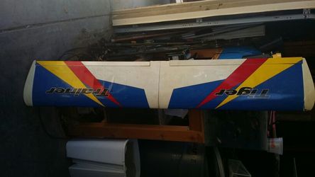 RC airplane. The plane is complete but need some wing repairs.