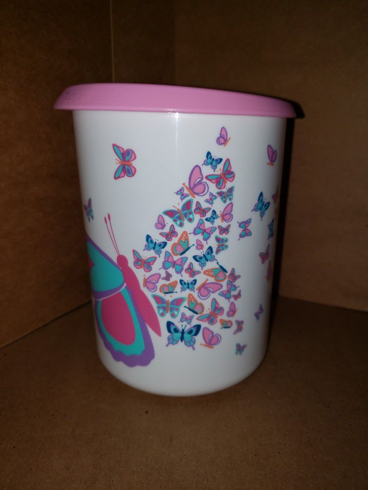 Tupperware Butterfly Medium Canister