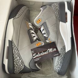 2021 NIKE AIR JORDAN 3 COOL GREY SZ11 NEON Infrared Levis  6 Sample Retro 97 95 Union Fragment Solefly Stranger Things Off White 2 1 FOAMPOSITE 