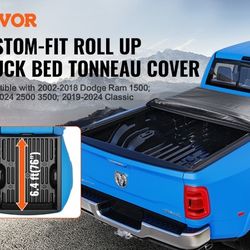 Vevor Roll Up Tonneau Cover- Fits 5.5' X 6.5' Bed