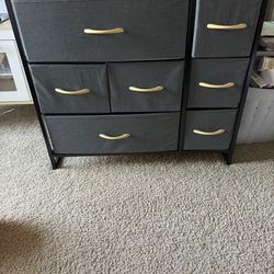 Fabric Dresser With 7 Drawers