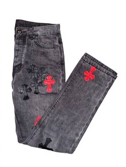 Chrome Hearts Cross Patch Denim Jeans 30x30