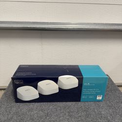 Amazon eero 6 Mesh Wi-Fi 6 System 3 Pack - Whole Home Coverage - Brand New