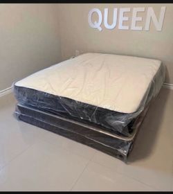 Queen Mattress Set – Medium – Brand New – Delivery Available 🚚