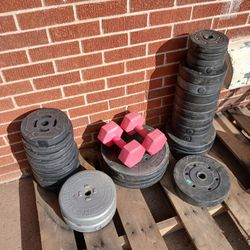 Vinyl/Plastic Standard/Regular (1in) Encased Concrete Weights. [ $0.50/lb ]