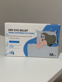 Dry Eye Relief Warm Compress Eye Masks – 10 Pack