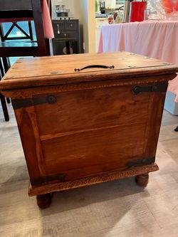 2 Wooden Antique Chests