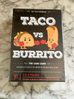 Taco vs Burrito Card Game New
