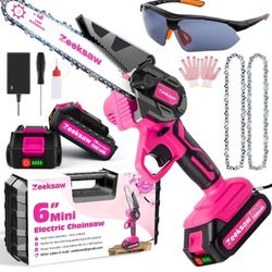 🩷🩷 Brand New Zeeksaw 6in Mini Chainsaw w/6 Added Bonus Gifts!!! 
