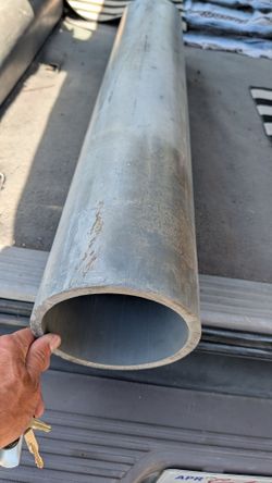 6" diameter PVC pipe 36" 1/2" thick walls plastic tube please read