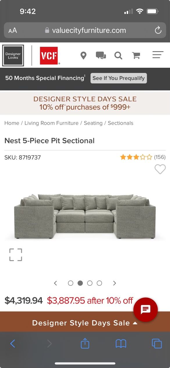 5 Piece Sectional 