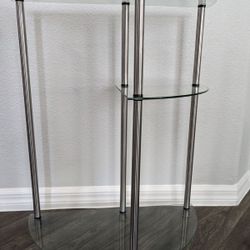 Glass Stand Or End Table 