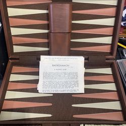 Vintage 70’s Suitcase Backgammon Game
