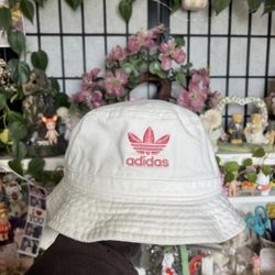 pink embroidered adidas bucket hat 