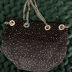 Rhinestone Chain link Clutch 