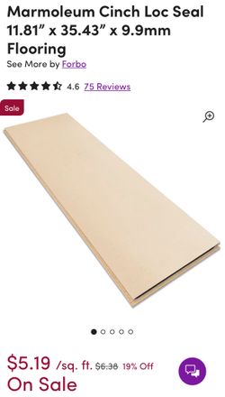 Marmoleum Flooring - 166sq ft