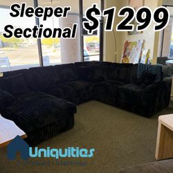 Sleeper sofa sectional