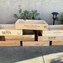 Wood wine boxes
