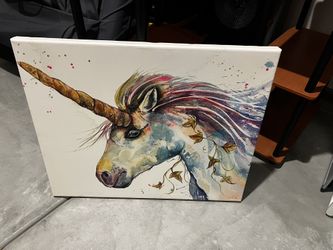 Unicorn Canvas Painting