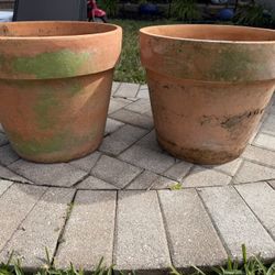 Matching Terracotta Pots Planter 12 Inches Tall