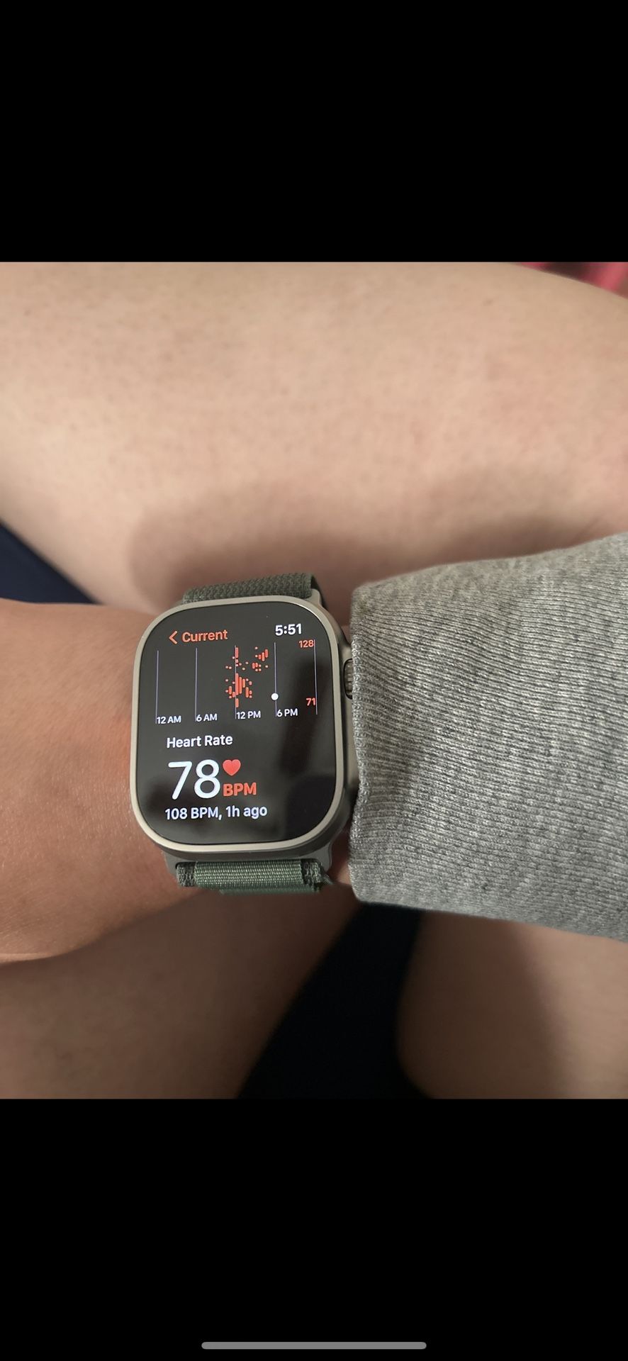 Apple Watch Ultra GPS CELLULAR 49MM Titanium Green Alpine Loop