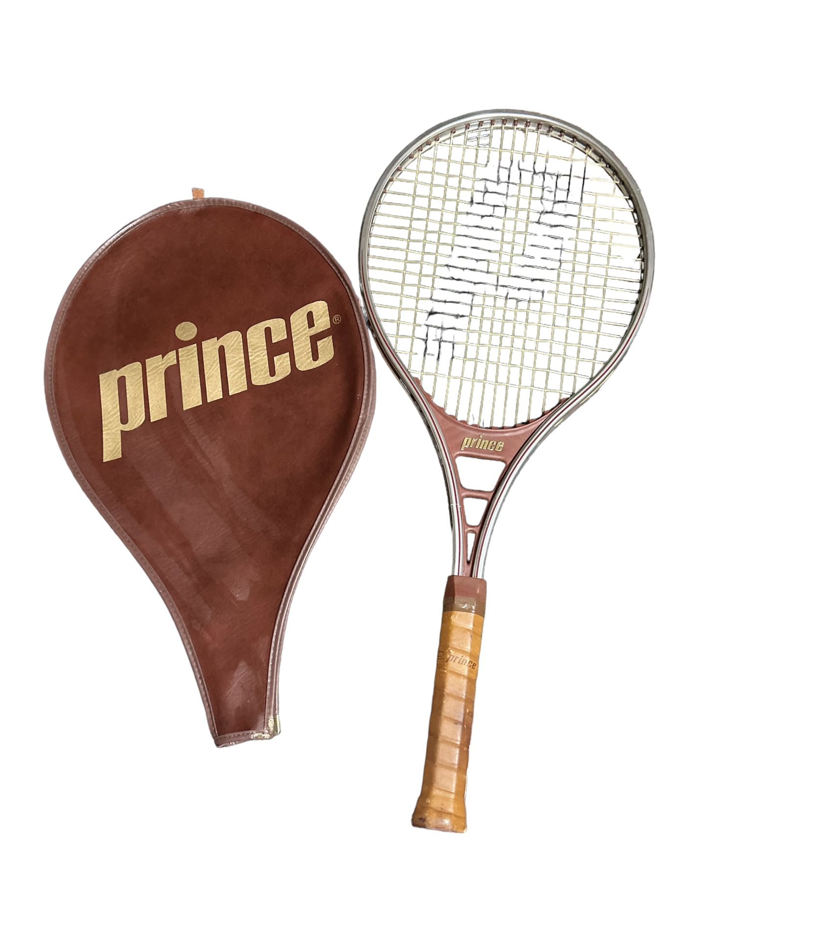 Vintage 80's PRINCE CLASSIC II TENNIS RACQUET WITH COVER  Racket 4 1/2 grip
