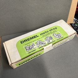 (New) DREMEL MOTO SHOP ACCESSORY KIT 573 flexible shaft, grinder, sander