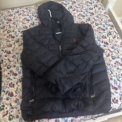 Polo Puffer Zip Up Jacket