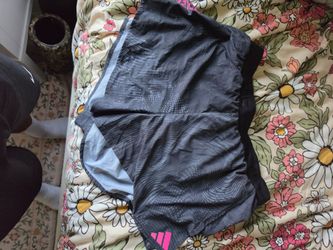 Adidas Athletic Shorts Black and Pink