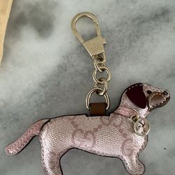 Gucci pink dog charm GHW Brand new in dustbag and box