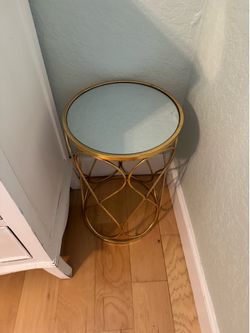 Gold metal small table