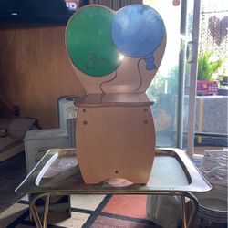 Fun Time Kids Wooden Chair  28”tall 13” Wide Great Condition