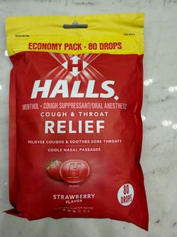 Halls Cough Drops - 80 Ct. Exp. 07/2027