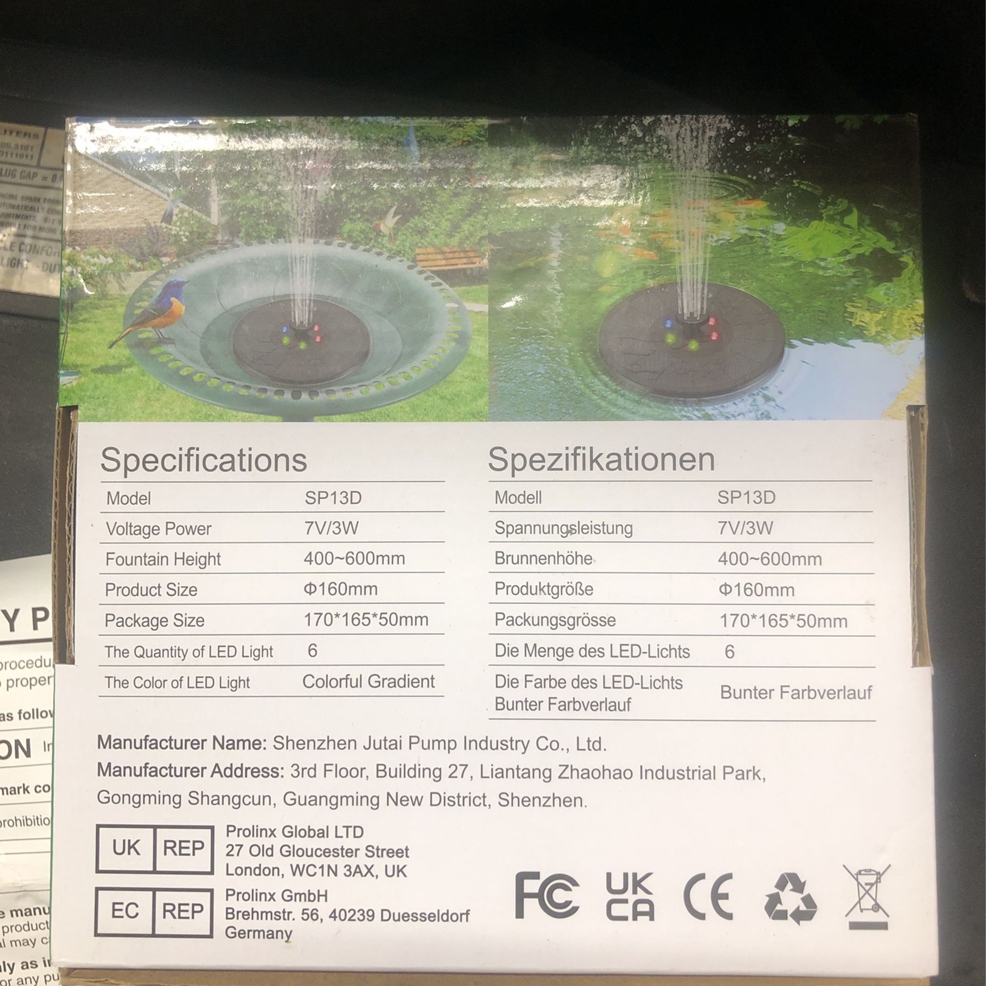 Solar Floating Fountain