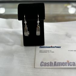 Diamond Dangle Earrings 