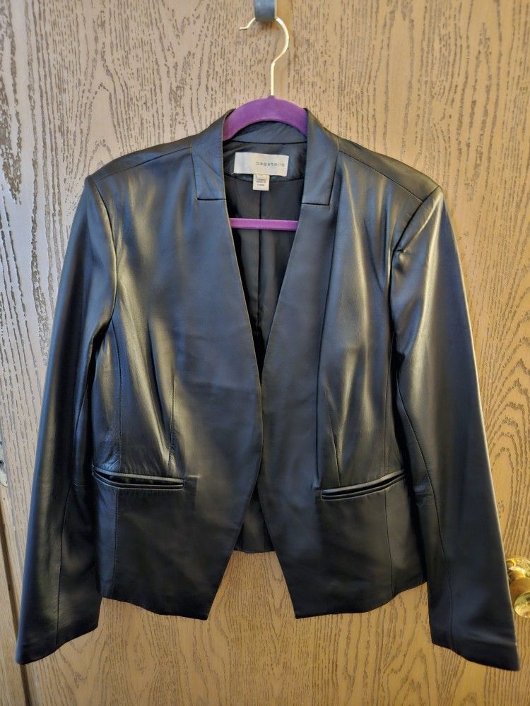 Bagatelle Black Leather Women's Jacket