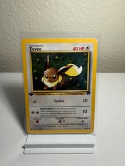 Eevee Pokémon Card Team Rocket first edition